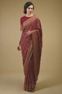 golden saree