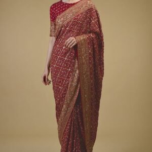 golden saree
