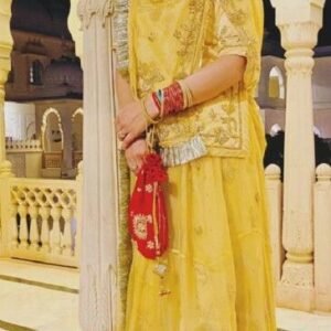 golden work rajpui poshak